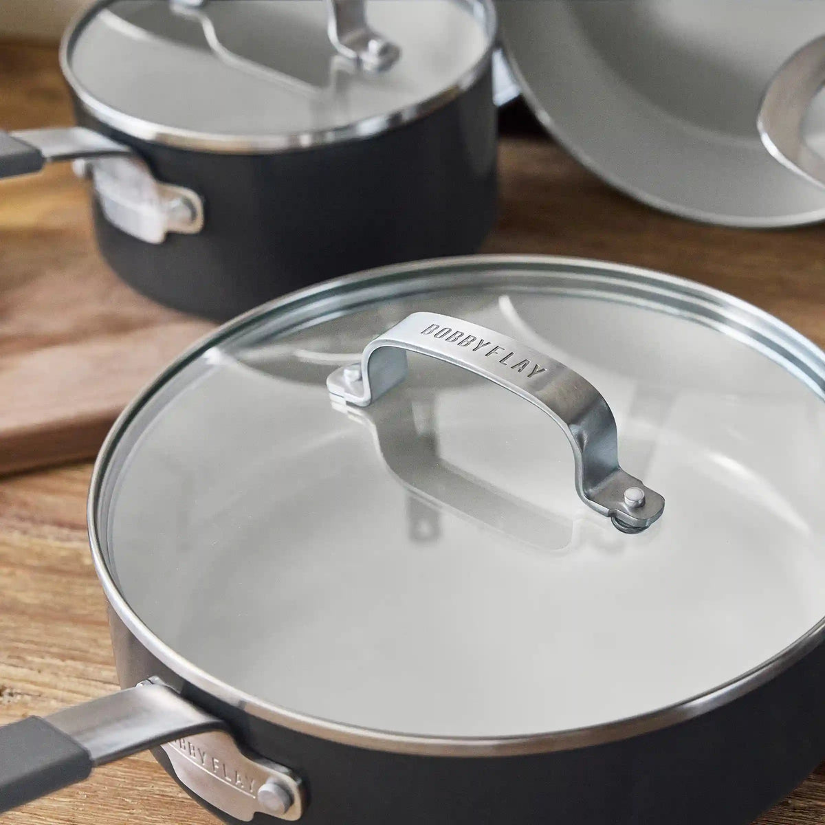 Bobby Flay by GreenPan Professional Ceramic Nonstick 16-Piece Cookware Set | Graphite