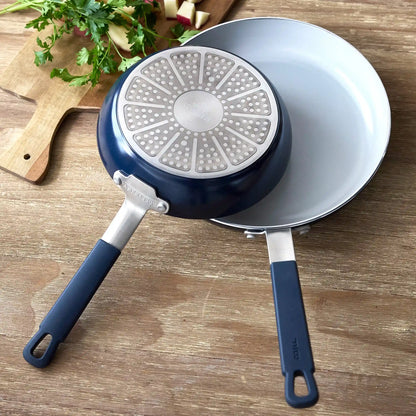 Bobby Flay by GreenPan Professional Ceramic Nonstick 16-Piece Cookware Set | Oxford Blue