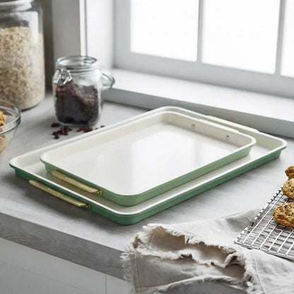 Reserve Bakeware 2-Piece Sheet Pan Set | Sage